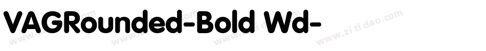 VAGRounded-Bold Wd字体转换